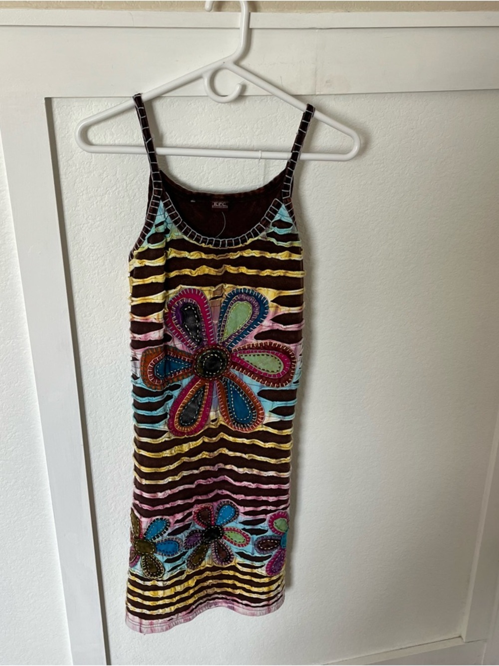 KPC Women's Large Floral Tank Top Dress.